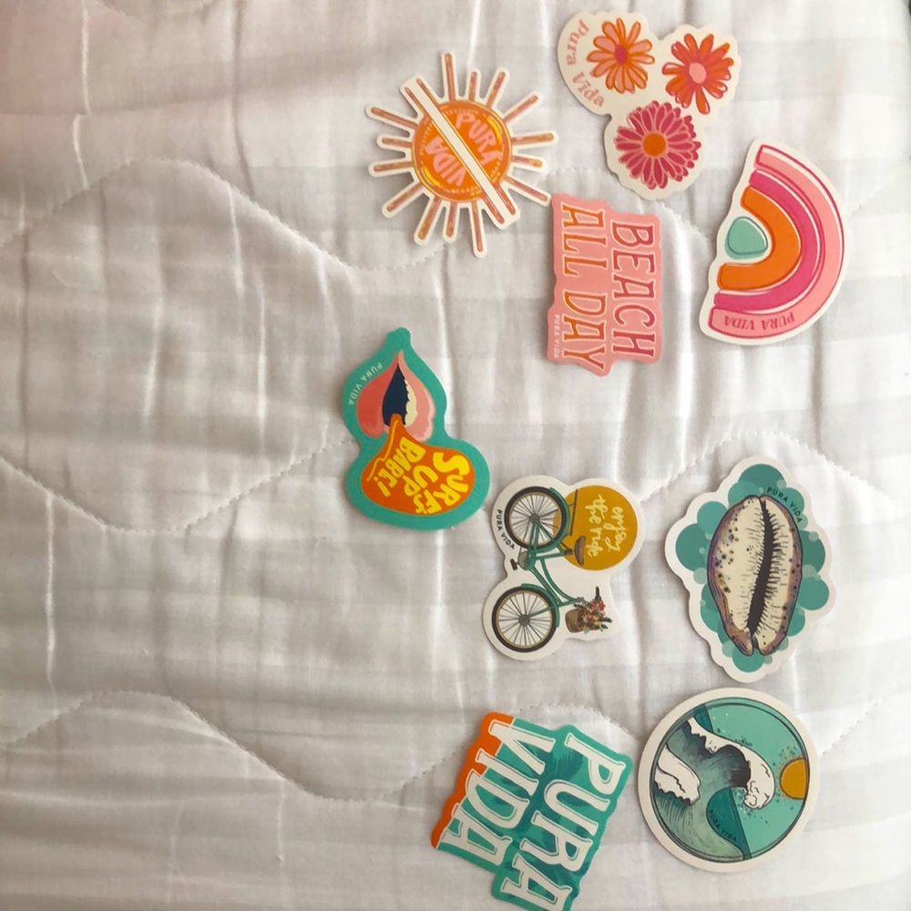 Pura Vida Stickers+ Free Bracelet